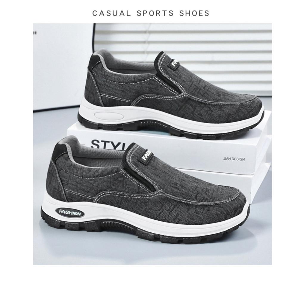 Summer New Shallow Mouth Cloth Shoes for Men's Walking Shoes