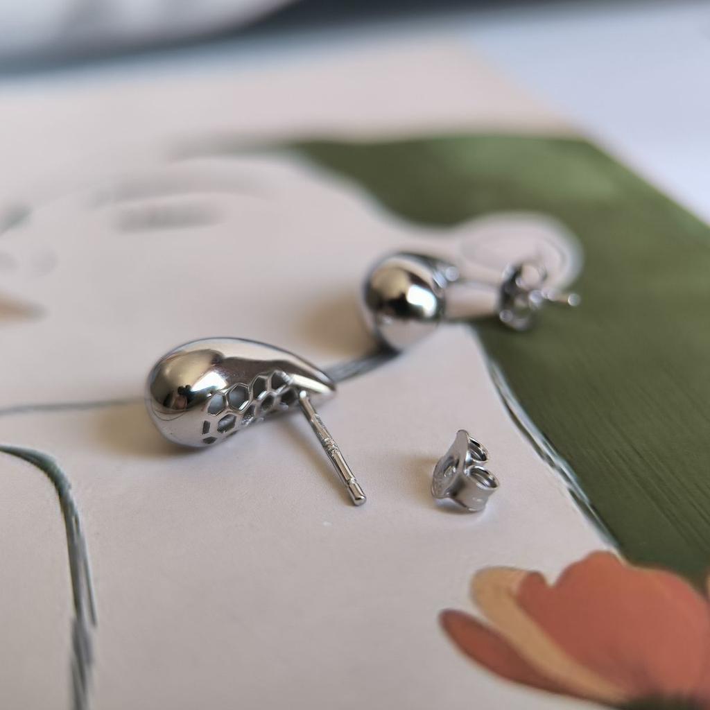 Silver Earrings Without Stones (2186519)