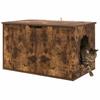 vidaXL Cat House, Smoked Oak, 85 X 55 X 50.5 Cm, Engineered Wood