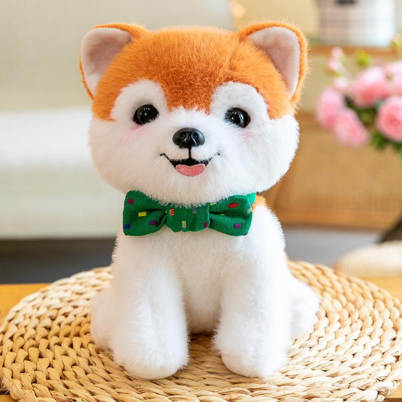 Simulation dog plush toy Teddy doll Shiba Inu throw pillow grab machine doll cute pet ornament birthday gift