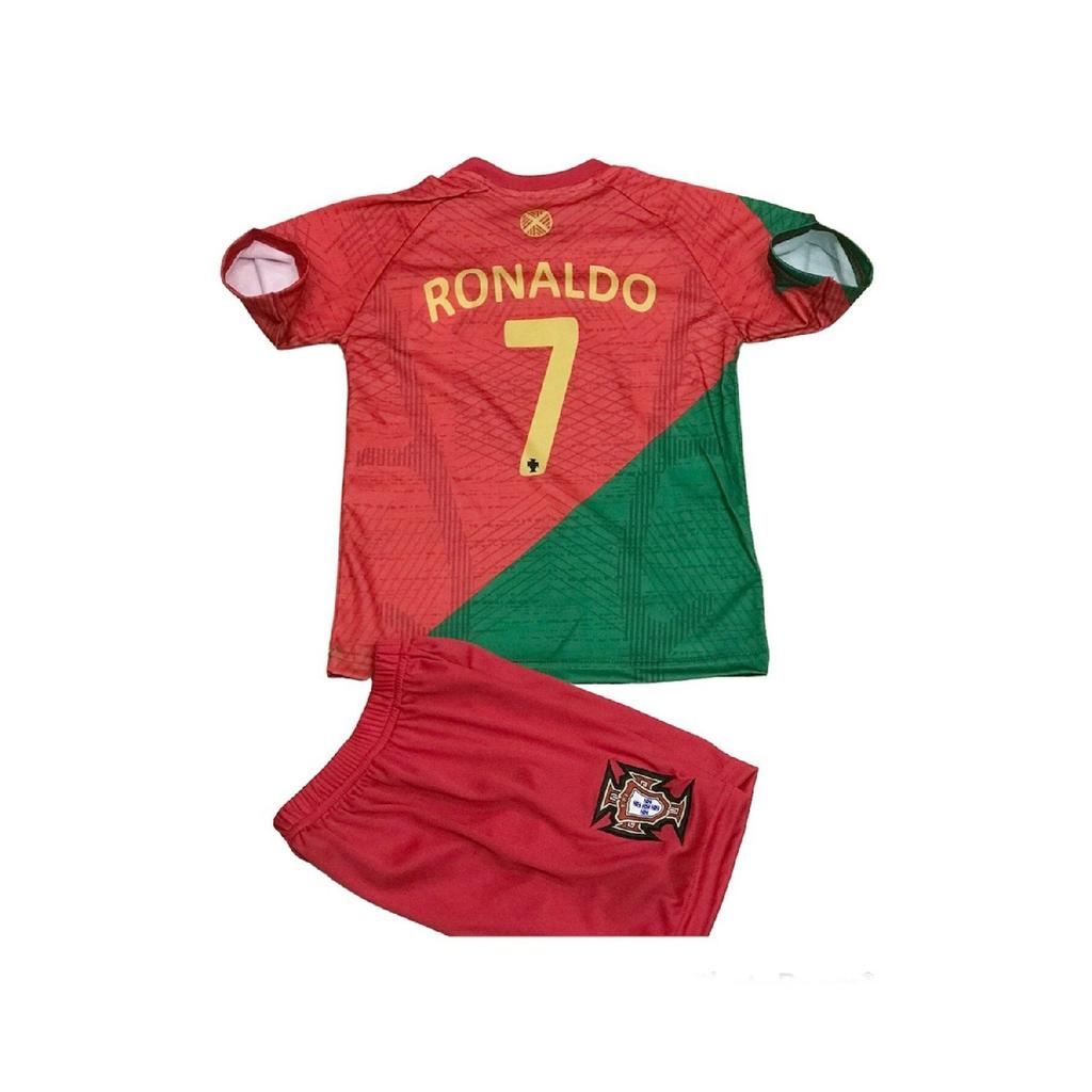 Sada 3 dresů národního týmu Ronalda Portugalska