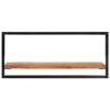 VidaXL Wall Shelves 2 Pcs 80x25x35 Cm Acacia Wood and Steel 338458