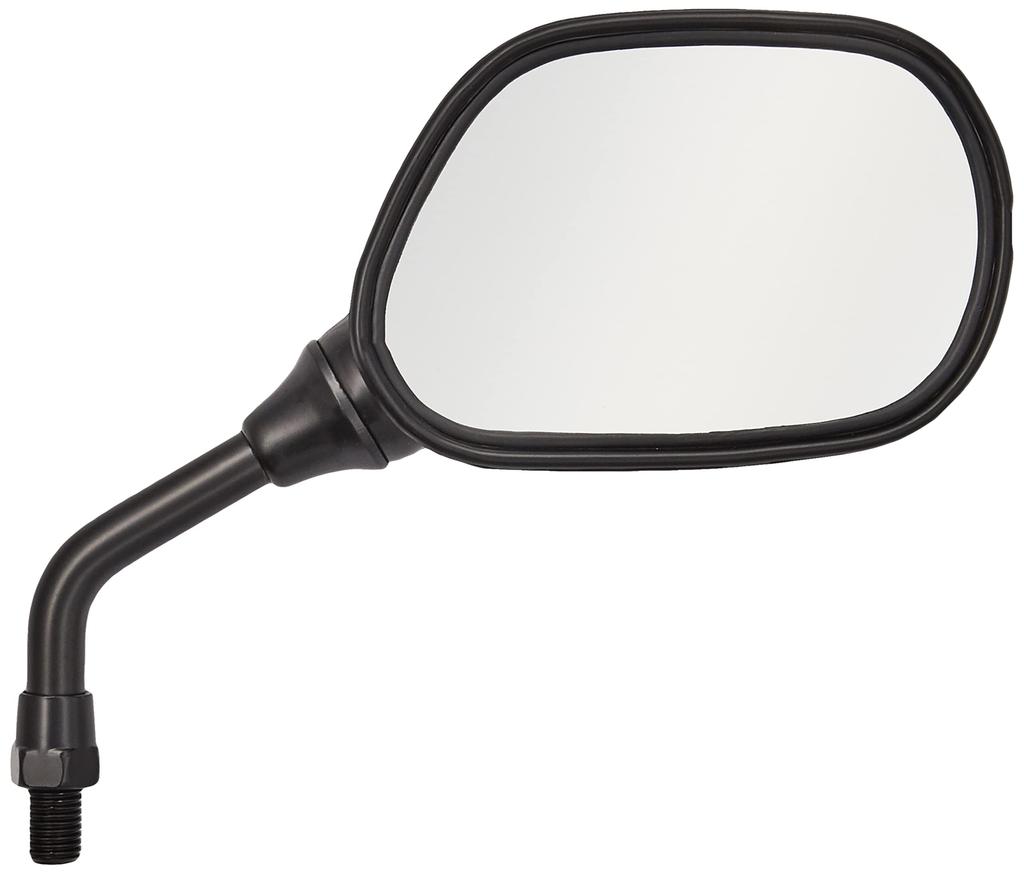 Kijima 203-9277 Motorcycle Parts Mini Mirror, Black, Right Side, Positive Screw 0.4 inches (10