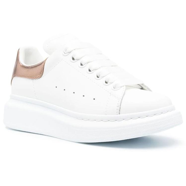 (WMNS) Alexander McQueen Oversized Sneaker 'White Rose Gold' Women's 553770WHFBU9053