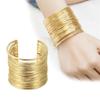 Exaggerated Multi-layers Open Bracelets Gold Color Metal Hyperbole Women's Geometric Bracelet Bangles Pulseiras Bijoux Wholesale