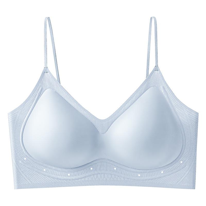 Jelly glue soft support ultra-thin underwear women gather small chest suspenders women cool breathable no steel ring bra