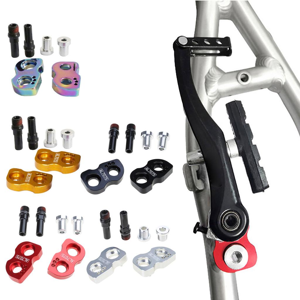 V-Brake Post Verlängerungs Halterungen Universeller V-Brake Verlängerungsblock Bremsverlängerungs Sitze Set für Fahrrad Radgrößen Upgrades