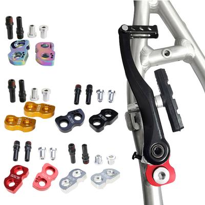 Aluminum V Brake Extender Set Bike Brake Pad Position Adjuster Simple Install for Small To Large Wheel Upgrades On Bike