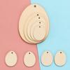 Natural Hanging Ornaments Drawing Graffiti Wood Slice Easter Decorations Wood Chips Easter Eggs