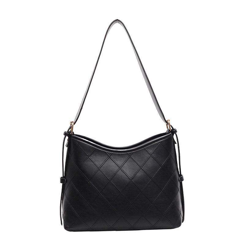 

Commuter briefcase autumn new fashion trendy large-capacity tote bag single shoulder oblique span bag чёрный