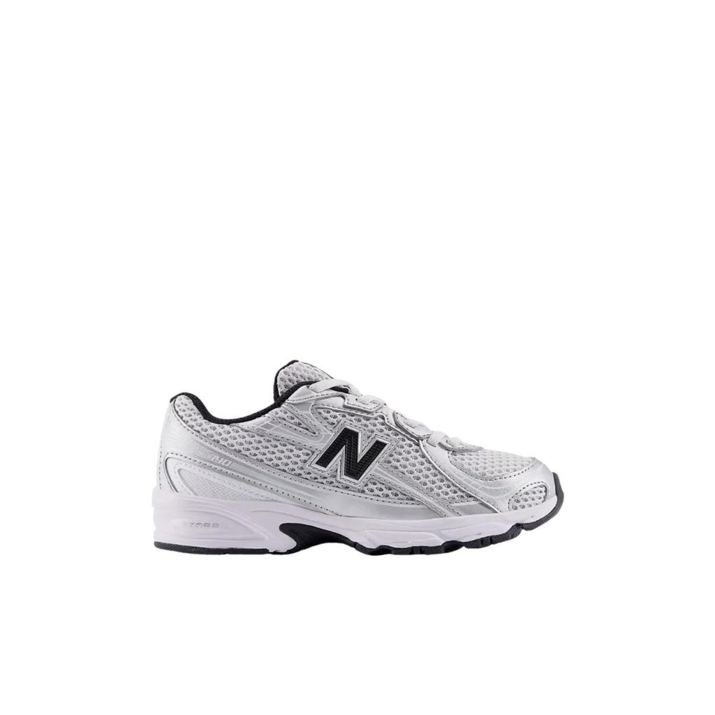 New Balance 740 Bungee Lace Little Kid Silver Metallic Black Kids Sneakers Grey PZ740NW