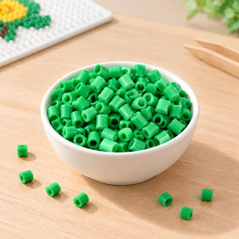 Plastic Melting Craft Pellets 24 Color 2.6mm Fuse Beadsfor Building Picture Art From References or Maker-Devised Arrangements