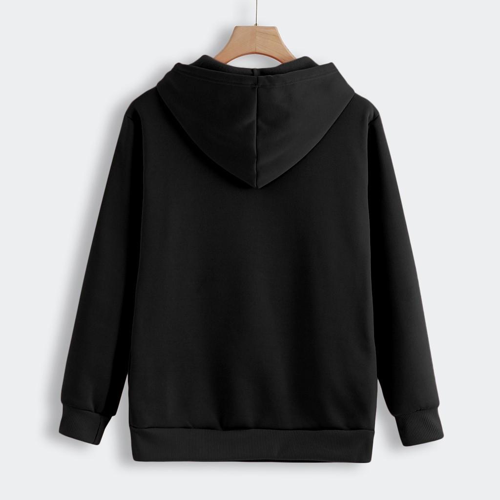 Women’s Sweatshirt Pouch Hood Tops Carry Breathable Pullover Blouse