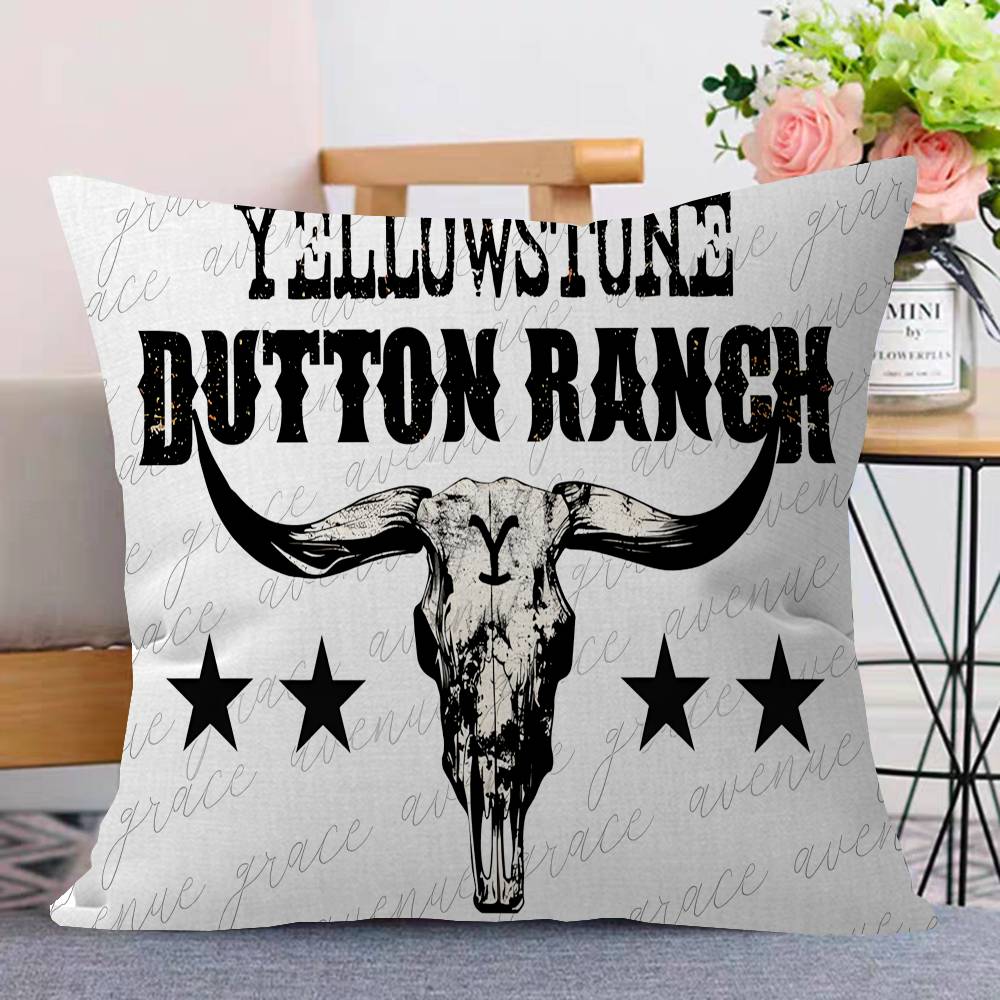 Yellowstone Dutton Ranch Pillow Cover for Bedroom Room and Living Room Sofa Decorative Cushion Cover