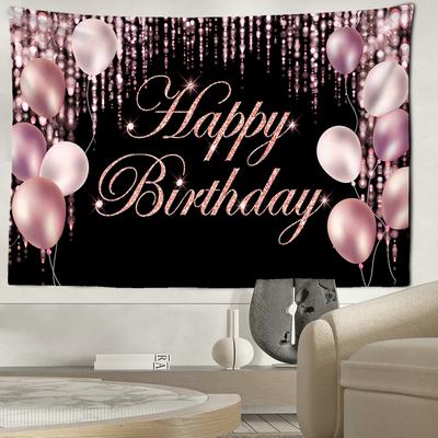 Poster di Buon Compleanno Arazzo da Appendere alla Parete Arte Hippie Misteriosa Tapitz Festival Camera da Letto Soggiorno Decorazione Casa