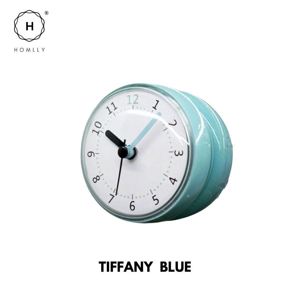 

Homlly Waterproof Bathroom Kitchen Suction Dial Clock (X2PCS) 2PCS тіффані синього кольору