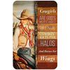 Vintage Cowgirl Metallschild Retro Westlich Reiten Zitat Blechschild für Heimbar Bauernhaus Dekoration Das Leben ist Hart Spirituell Wi