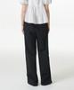 MUSINSA STANDARD WOMAN [Cooltandard] Women'S One-Tuck Wide Elastic Waist Slacks [Black]