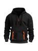 2025 Hot-Selling Men's Sporty Hoodie Set with Arm Pocket and Zipper