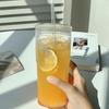 Large Capacity Straw Cup Transparent Cold Drink Cup Creative Glass Cup  Juice Beer