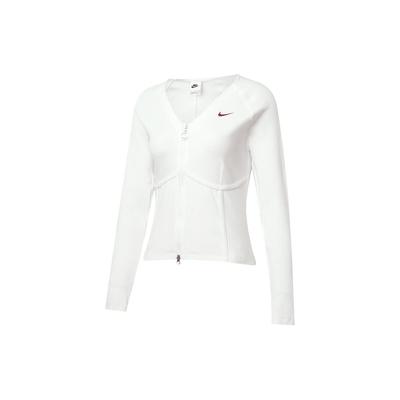 Valentines Day Collection Pure Logo V-Neck Training Casual Long Sleeve SS24 T-Shirt Women Tops White HF1133-100