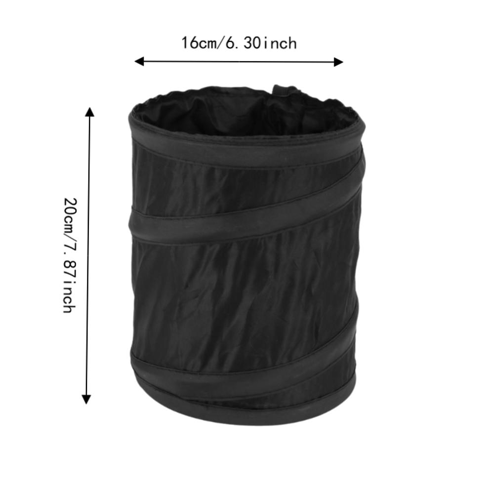 2pcs Hanging Hook Trash Bin Foldable Storage Bucket Universal Car Trash Can  Outdoor