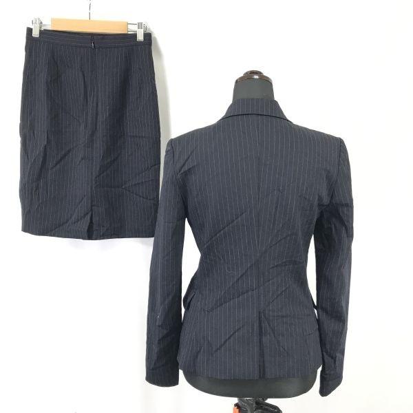 Untitled Japan Spring/Summer Skirt Suit Set S Navy Stripe(USED)