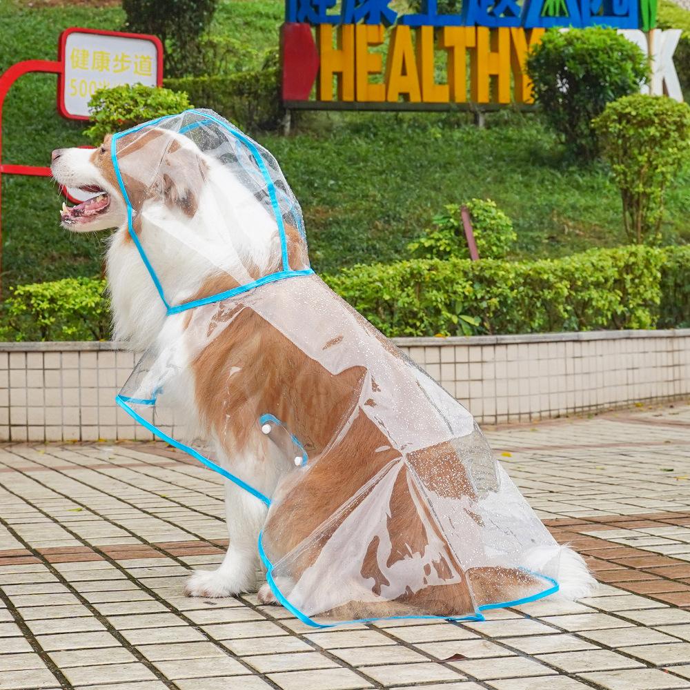 Clear Pet Raincoat Rain Jacket Pet Coat for Samll Medium Dogs Teddy Shiba Dog Outdoor Walking Pet Clothes
