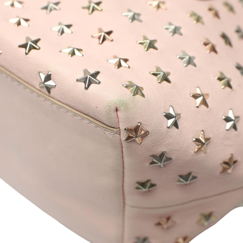 Jimmy Choo 2WAY Bag Handbag Leather Pink Women Used