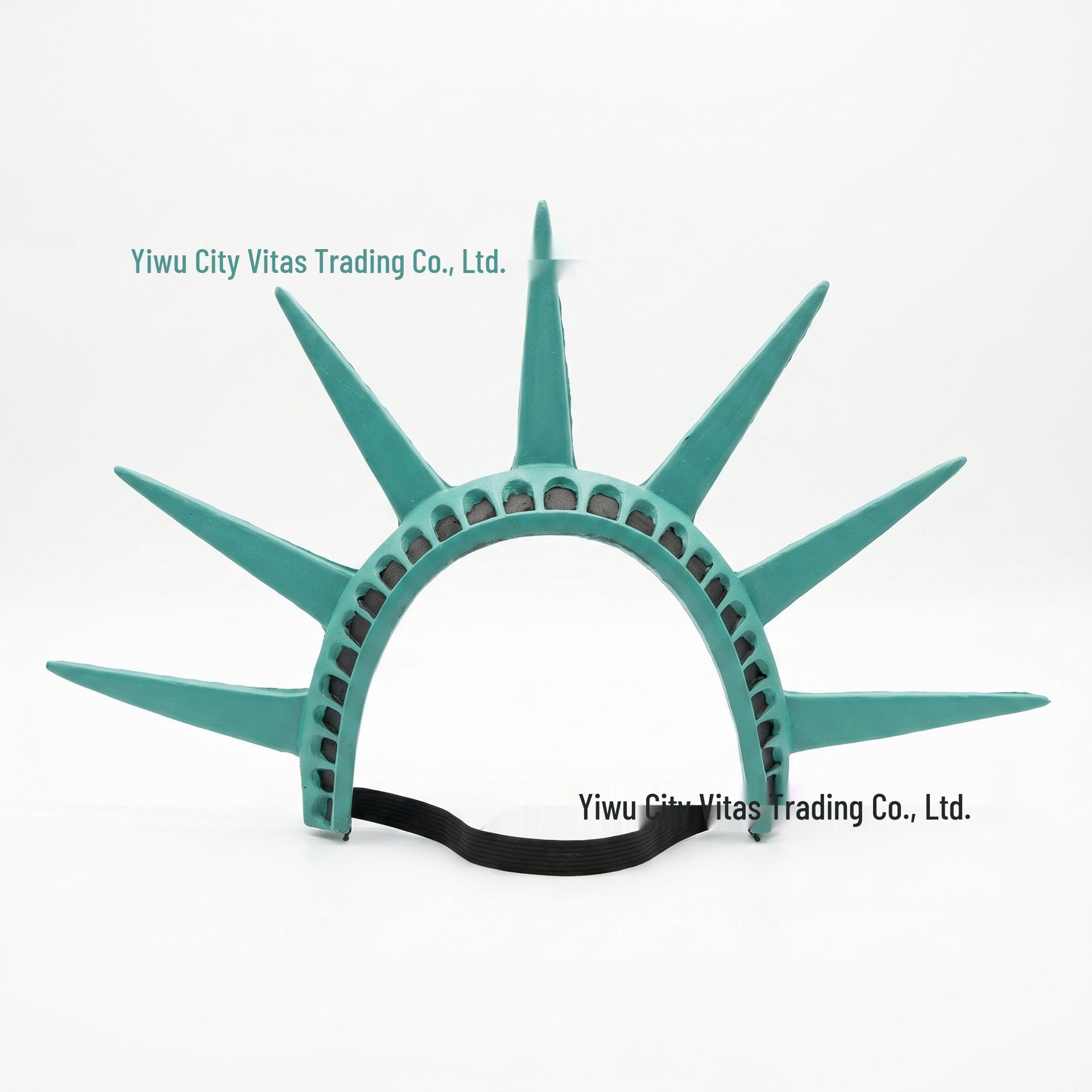 Carnival Mardi Gras Statue of Liberty Headwear Costume Decoration One Size
