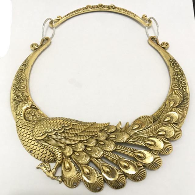 And Peacock Dragon Vintage Pendant Necklace For Ethnic Style Accessories Costume