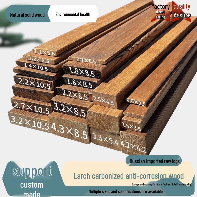 Carbonized Pinus Sylvestris Outdoor Wood Panel for Ceiling and Wall
