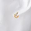Classic Double Heart Zircon Earrings - European & American Fresh Fashion
