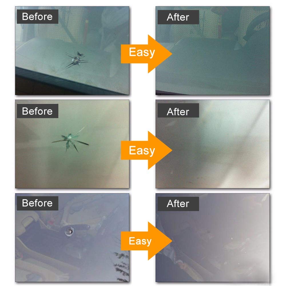 Gliston Windshield Crack Repair Repair Kit Set for Fixing Stepping Stone Scratches Hole Filling Repair Repair