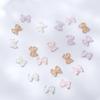 Color Crystal Nail Jewelry Bowknots Nail Rhinestones Bowknot Nail Drills Bow Nail Art Decoration