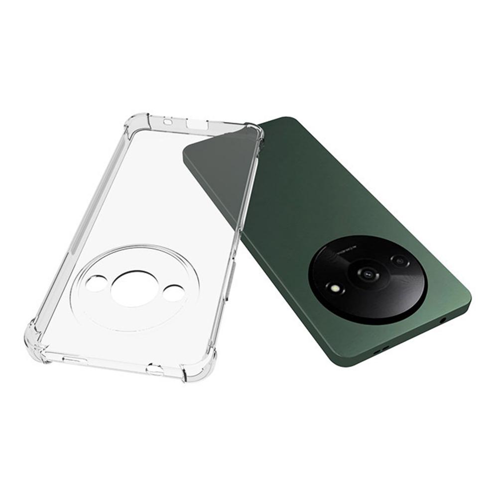 WANLONFENG WL Series For Xiaomi Redmi A3 4G TPU Case 2.0mm Phone Cover with Tempered Glass Film