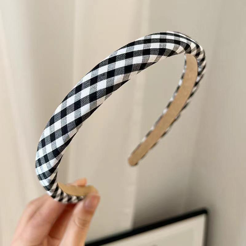 

Headdress Polka Dot Hair Bands for Women Floral Print Hair Hoop Headbands Sweet Girls Plaid Hairband Hair Accessories Headwear