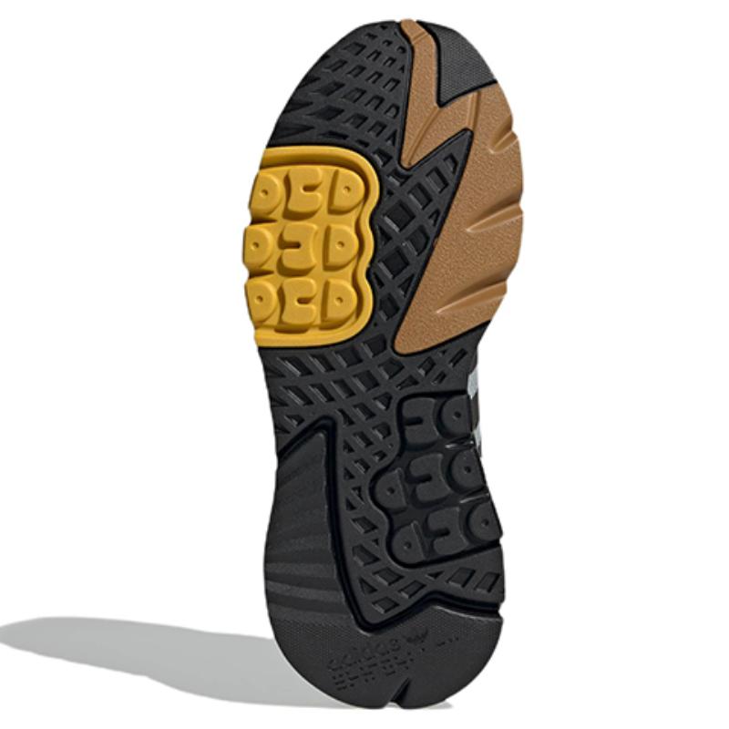 Adidas Originals Nite Jogger 'Cream Grey Black Yellow' Sneakers GY0019