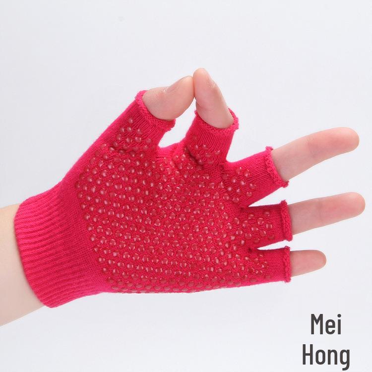Five-Finger Half-Finger Non-Slip Sweat-Absorbent Cotton Sports Gloves