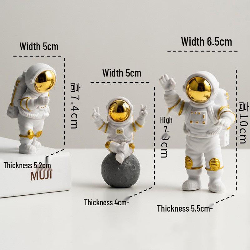 Astronauten-Figur-Ornament für Wohnzimmer oder Kinderzimmer - Weihnachtsgeschenk-Deko Weltraumfahrer