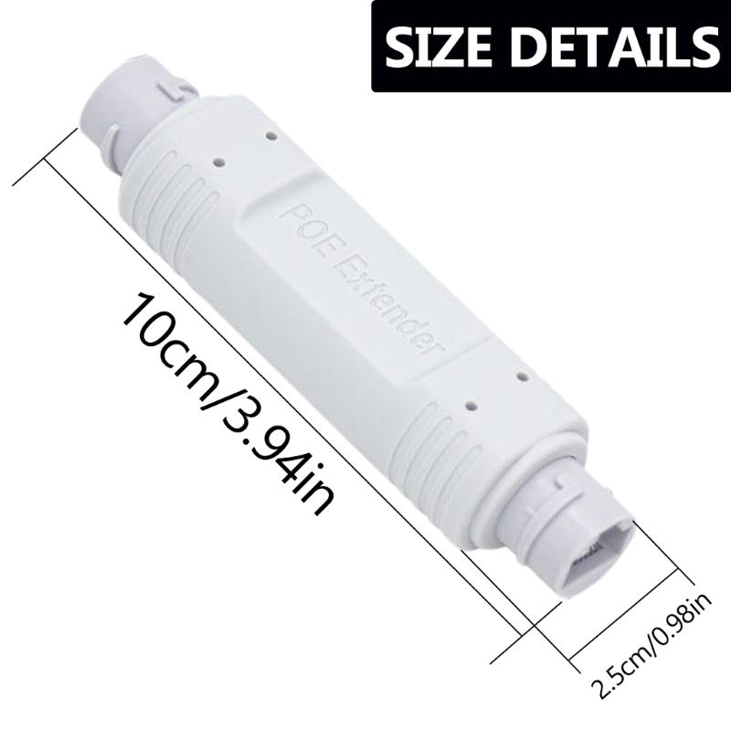 Poe Repeater IP66 Waterproof POE Extenders 10/100Mbps Speed Outdoor Networks Enhancer 1PoE in 1PoE Out Up to 30W
