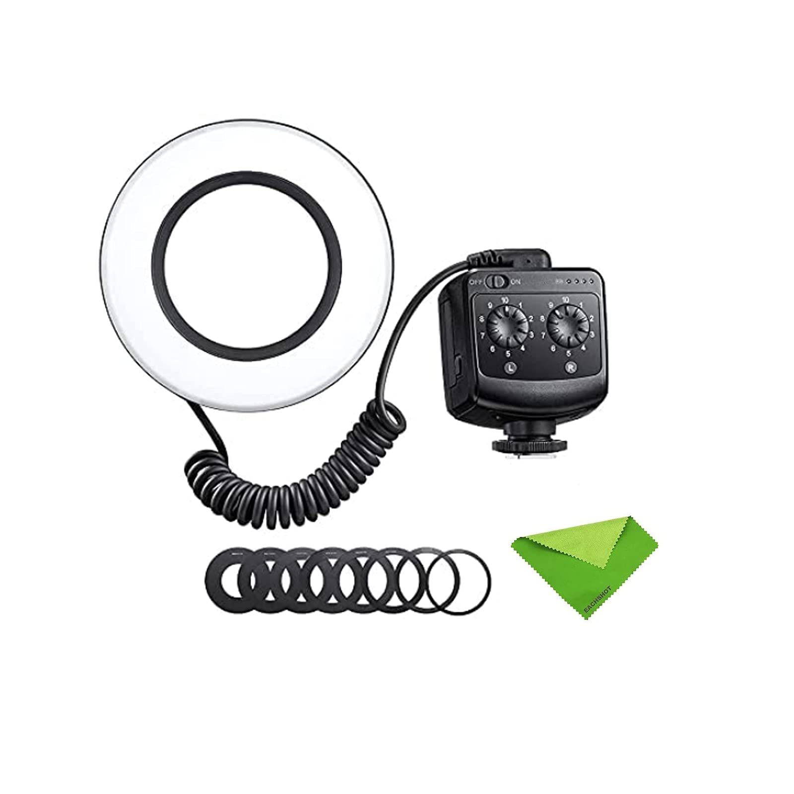 

GODOX RING72 Макро LED кольцо с регулировкой яркости для камер и зеркальных фотоаппаратов Идеально для дополнительного освещения видео, животных и растений, 5600K, 10 уровней регулировки яркости, 10%-100%