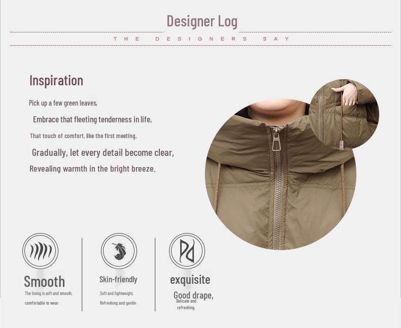 Women's Mid-Length Down Jacket 2024: Winter Loose Fit Plus Size Thickened White Duck Down Coat for Middle-Aged Moms