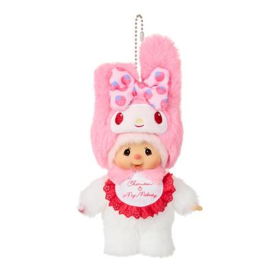 Monchhichi Chimutan X My Melody Keychain 244461 H15 X W10 X D10cm