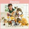 Realistic Plush Cat Toy Lifelike Short Hair Kitten Stuffed Animal Doll Wholesale