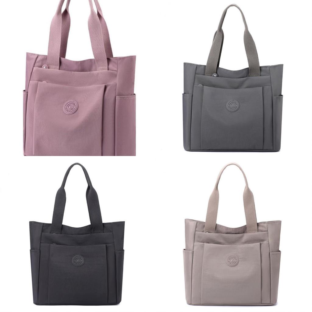 Simple Solid Color Large Capacity Women Casual Tote Bag For Daily Use