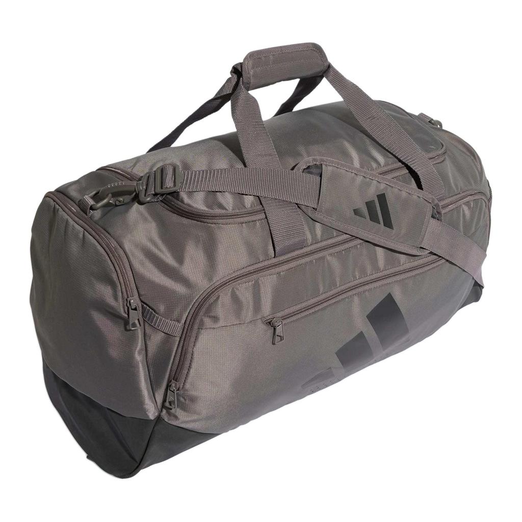 Adidas 60.6L Tear-Resistant Large Capacity Polyester Fitness Bag Medium Men bags Charcoal-Gray Black KC6752