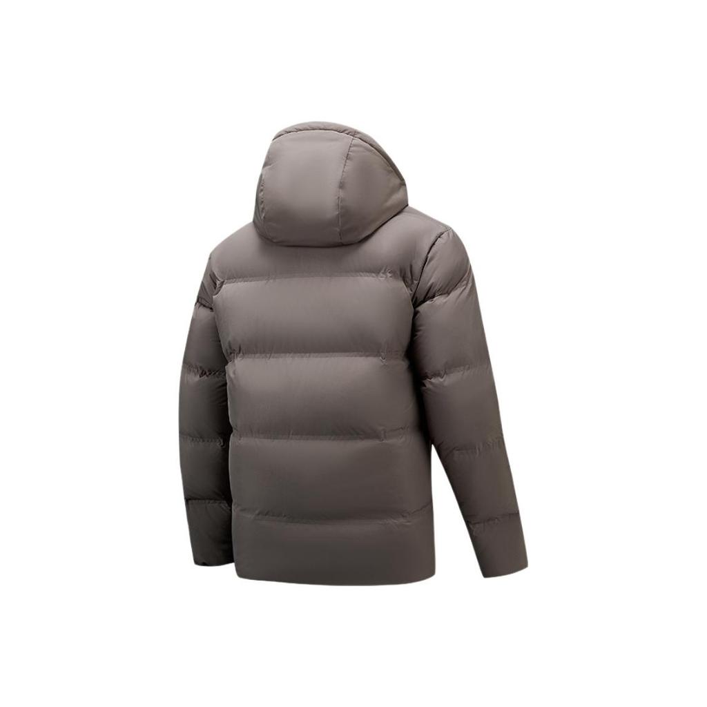 Anta Training Series Zipper Solid Color Hooded Comfortable Versatile Warm Casual Simple Down Jacket Men Outerwear 952547913-2