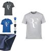 T-shirt Roger Federer Uomo Camicia Moda Cotone Estate Classica Stampata Top