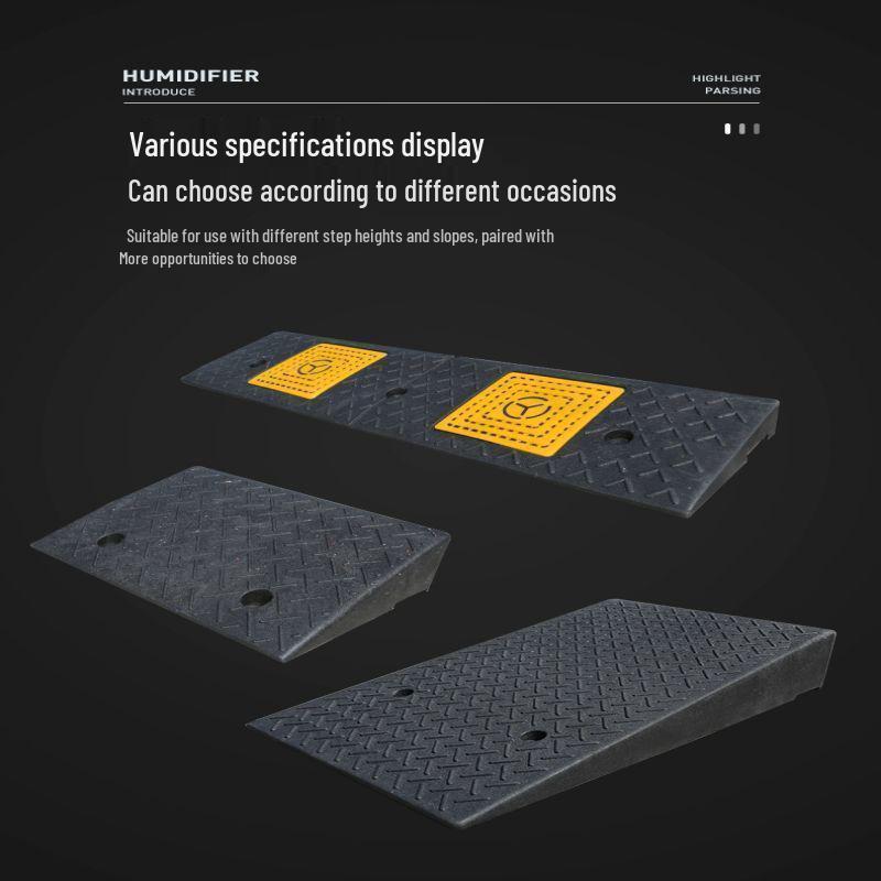 Rubber Curb Ramp Pad for Cars and Home